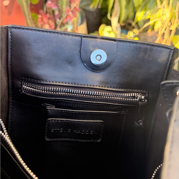 Steve Madden Black Studded Shoulder Bag - Picture 9 of 11